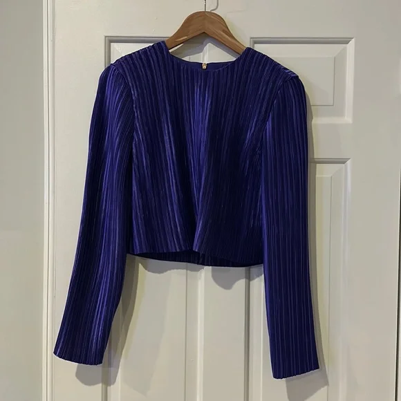 Tibi Tops Tibi Purple Crop Top Size Nwt Poshmark